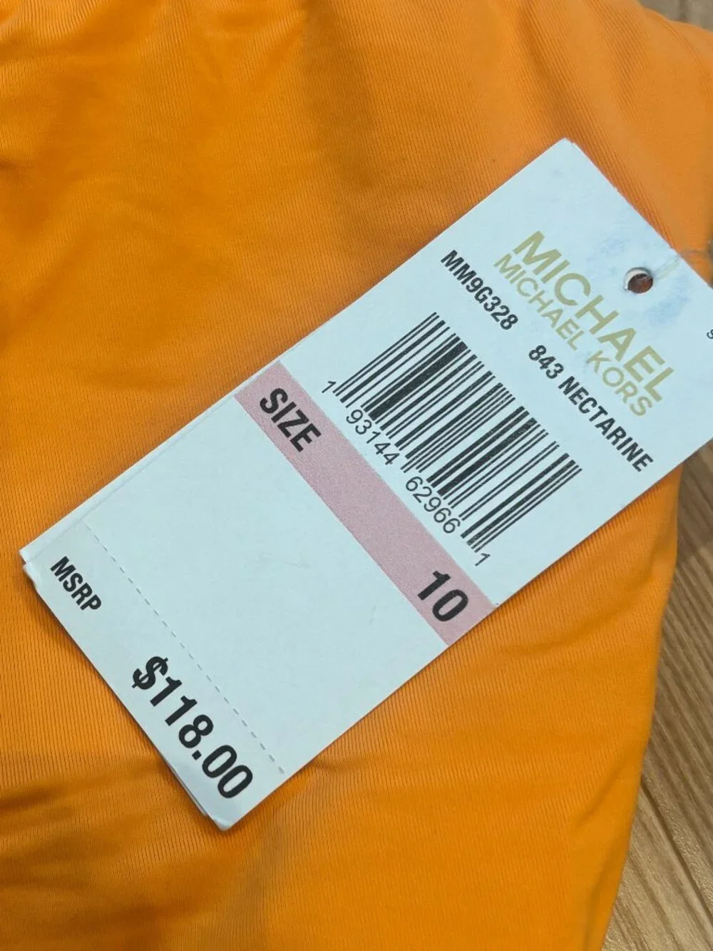 Orange Michael Kors One-Piece Swimsuit | Women's 10 NWT